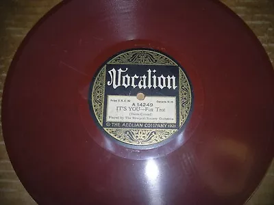 1922 Reddish Brown VOCALION 78/The Newport Society Orchestra • $4