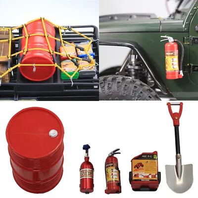 1:10 Fire Extinguisher Oil Drum Shovels For Axial SCX10 TRAXXAS TRX4 RC Car F • $19.81
