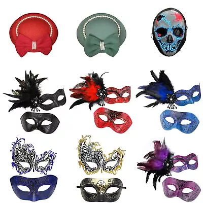 Masquerade Masks For Womens Venetian Mask Halloween Party Ball Prom Wedding Eve • $4.91