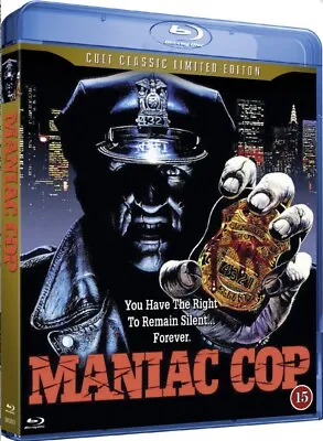 Maniac Cop Limited Edition Blu Ray + Poster + 4 X Lobby Cards • $15.95