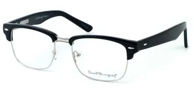 Ernest Hemingway Authentic Designer Reading Glasses 4629 In Gloss Black & Silver • $79.95