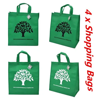 $14.95 • Buy 4 X Reusable Shopping Bags Handbags Grocery  Environmental Friendly  Printed WMC