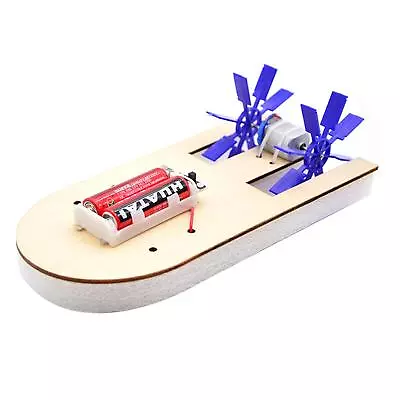 £5.42 • Buy Electric Wood Boat Toy Kit Propeller Motor Shaft DIY Model Hobby School Kids YS