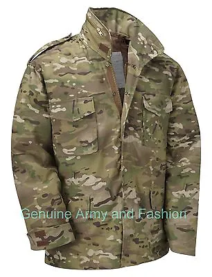 M65 Jacket Army Military Combat US Multicam Quilted Lined Vintage Multi Camo MTP • $84.61