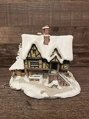 Lilliput Lane Cottage Yuletide Inn Christmas Winter 1990 Collectible With Deed • £28.92