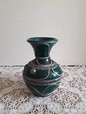 £72 • Buy Moroccan Ceramic Vase With Silver Filigree