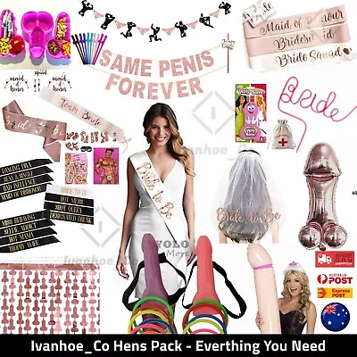 Team Bride Hens Party Game Bachelorette  Bride Sash Tiara Night Bridal Shower AU • $21.99