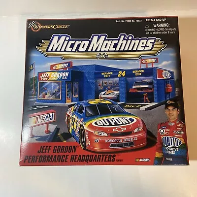 NEW Micro Machines Jeff Gordon Performance Headquarters Playset NASCAR Free Ship • $27.99