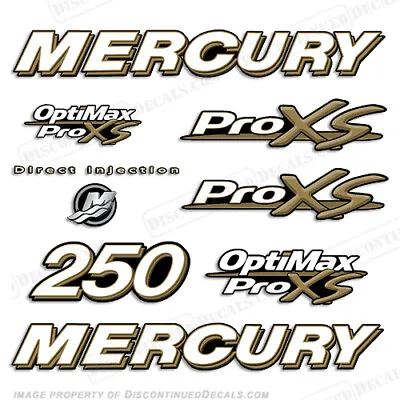 Fits Custom Colored Mercury 250hp ProXS Decal Kit - Gold Outboard Engine 250 • $99.95