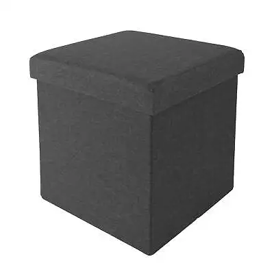 Foldable Storage Ottoman Charcoal Gray • $22.31