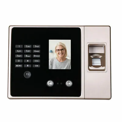 £129.99 • Buy Time Attendance Tracking System Face Fingerprint Recognition Clocking In Device