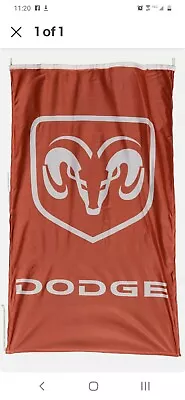 Dodge Ram White On Red Vertical Flag Banner 3 X 5 Feet • $9