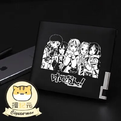 K-ON Anime Cosplay Black Coin Purse Purse PU Short Wallet Christmas B11 • $24.99