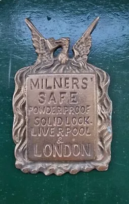 Milners Safe Plaque Safe Plate Escutcheon Size 3 • £28.99