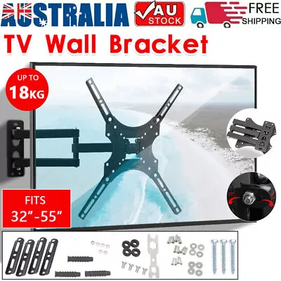 $3 • Buy Full Motion TV Wall Mount Bracket Swivel Tilt 17 32 37 40 42 50 52 55 In LED LCD