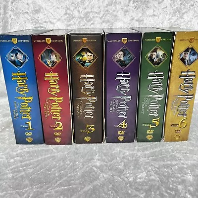 Harry Potter Ultimate Edition DVD Complete Set Years 1-6 Lot Boxed • $124.87