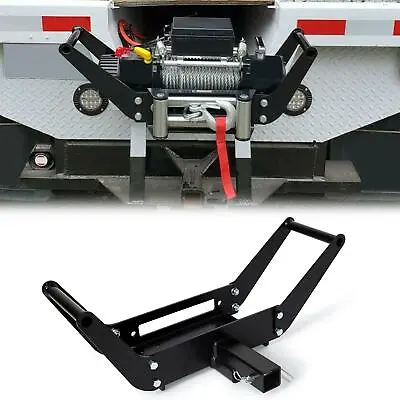 $52.65 • Buy Winch Mounting Plate For Hitch Receiver Mount Bracket For Truck Trailer SUV 4WD