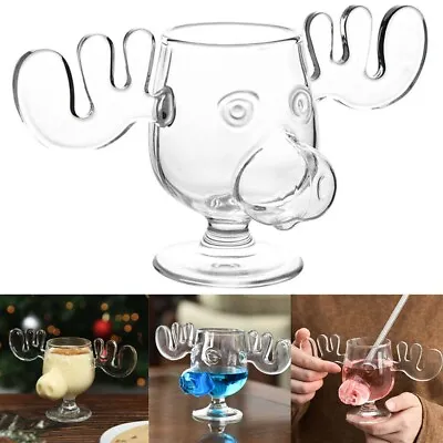 National Lampoons Christmas Vacation Sculpted Glass Moose Mug Collectibles Gifts • $11.95