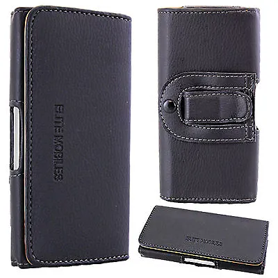 £4.45 • Buy Universal Leather Belt Pouch Loop Hip Holster Case Cover For Mobile Cell Phone