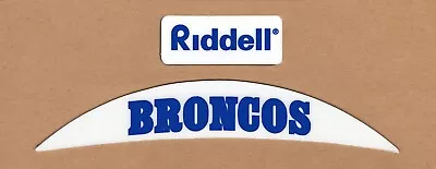 NOS Denver Broncos TB Team Name Bumper Decals Riddell Revolution - 20mil 3M A • $19.99