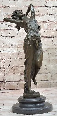 Handcrafted Bronze Sculpture SALE Dancer Gypsy Wax Lost By Cast Hot Brown Decor • $204.50