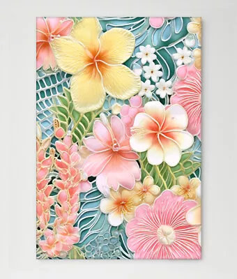 Pastel Daisies Wall Art Canvas Framed Print Picture Living Room Decoration • £23.99