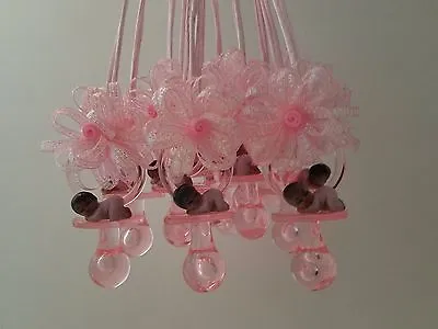 12 Pacifier Necklaces African American Baby Shower Game Favors Prizes Girl Decor • $15.99