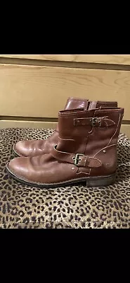 UGG Australia Leather Fabrizia Moto Boots Black Size 75 • $75