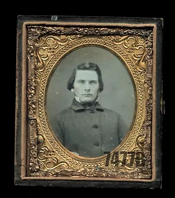 1/6 Daguerreotype Handsome Young Man In Heavy Coat • $276.21