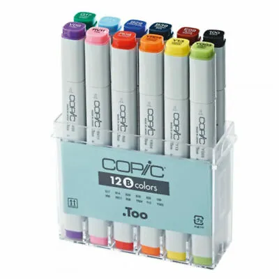 Copic Marker SB12 12-Piece Sketch Basic Set Manga Cartoon Drawing Color Pen Set • £82.79