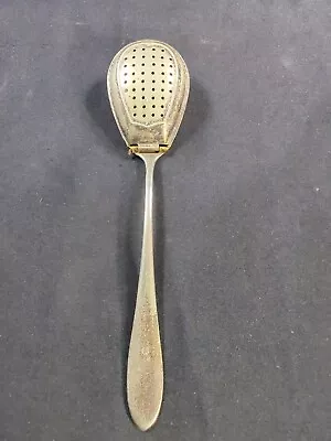 Vintage Antique Silver Tea Infuser Strainer Spoon Hinged Snaps 5.5  Unique Rare • $23