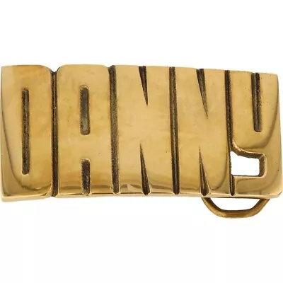 New Brass Danny Daniel Dan Dani Name Tag Hippie 1970s NOS Vintage Belt Buckle • $34