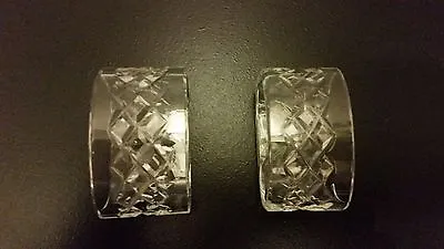 Waterford Crystal Alana / Comeraugh Napkin Ring Set Of 2~ireland~signed • $89.99