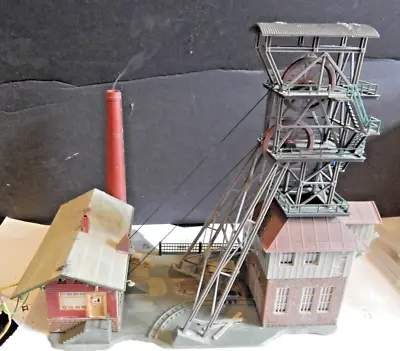 OO 00 HO Gauge Coal Mine With WORKING Pit Head Gear Wheels & Smoke Unit Faller • £99.95