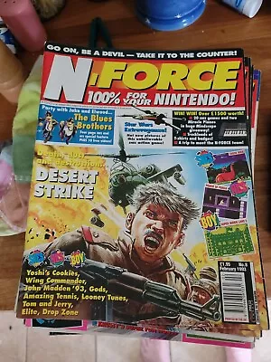 N-Force Issue # 8 February  1993 (Nintendo) Newsfield  Crashzzap Stable • £5
