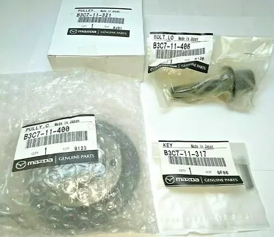 NEW OEM GENUINE 1992-93 Mazda Miata Crank Pulley Boss  Lower Gear  Bolt  Key • $176