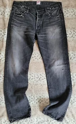 £149.95 • Buy Rare Prps Mainline 34 Japan Denim Jeans P39 P13D Grey Selex Adjusters Aged Wash