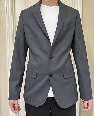 Men's Standard Fit Suit Jacket - Goodfellow & Co Gray 38R. Retail Price $90. • $23