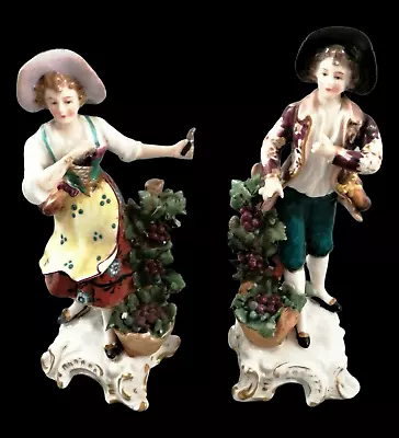 Antique Samson Porcelain Figurines With Gold Anchor Pseudo-marked To Chelsea • £200