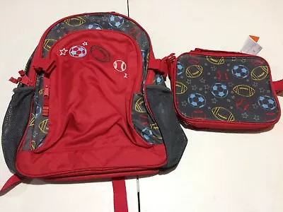 NWT Gymboree Boys Backpack Lunch Box Set Sport Uniform Shop Bag School • $26.99