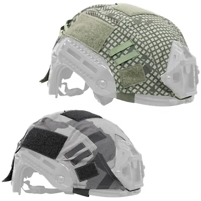 Hunt Tactical Fast Helmet Cover Helmet Cloth Skin T-block /Sand Night Camouflage • £24.07