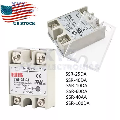 25A/40A/60A SSR-25DA 10DA 40DA 60DA Solid State Relay Module Alloy Heat Sink • $9.82