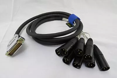 Gepco 8 Channel Snake Cable DB25 To XLR Male Gold Neutrik Connectors 6 Ft Long • $74.99