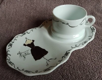 £9.95 • Buy Rosanna French Design Coffee Cup And Cake/Sandwich  Saucer - Femme Fatale 