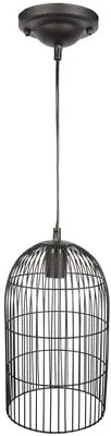 Lyyt Decorative Birdcage & Pendant Light Fitting Black Wire Ceiling Lampshade • £4.99