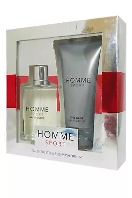 Laurelle Homme Sport EDT Spray 100ml Body Wash 125ml Mens Fragrance Set • £7.69