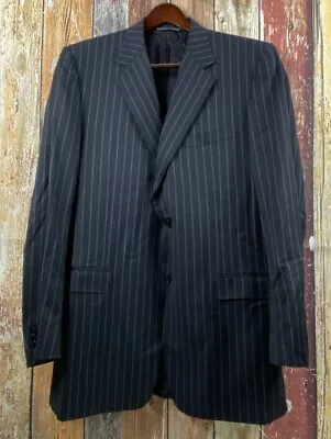 Canali Men's Dark Gray Striped 2 PC Suit Sz 46 XL Extra Long 39x32 • $199.99