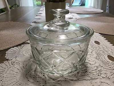 Vintage Indiana Glass Gazebo Candy Dish Crystal #3110 • $10