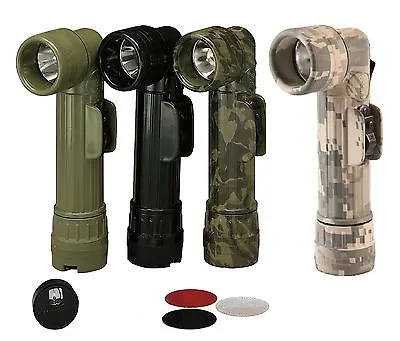 Genuine G.I. Flashlights - Angle Flash Lights - OD Black Camo ACU - U.S. Made • $16.49