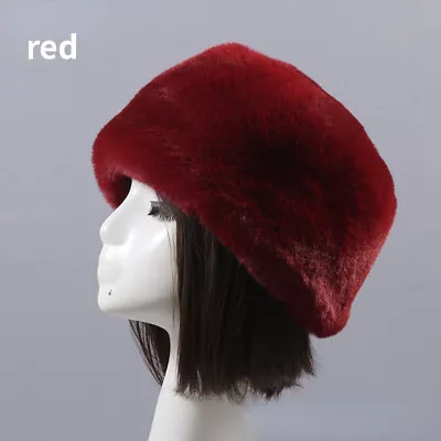 £13.79 • Buy Winter Russian Cossack Flat Hat Cap Faux Fur Ski Trapper Thermal Warm Women Men